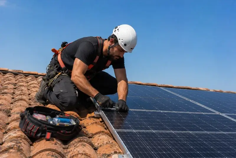 Maintenance et monitoring de panneaux solaires à Ponet-et-Saint-Auban